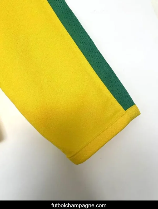 Retro 2002 Brazil Home Long Sleeve Jersey - Image 3