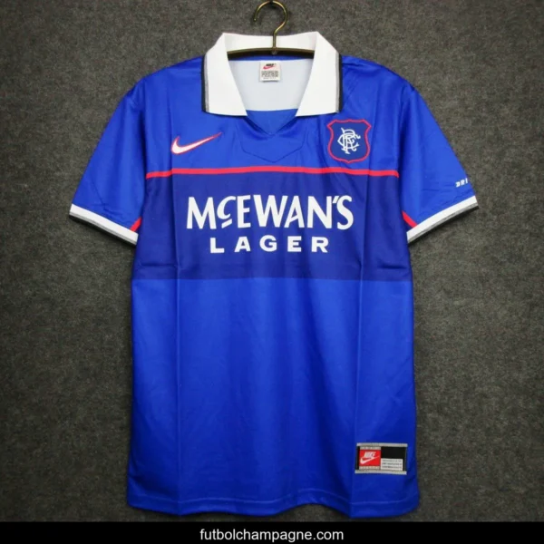 Retro 97_99 Glasgow Rangers Home Jersey - Image 3