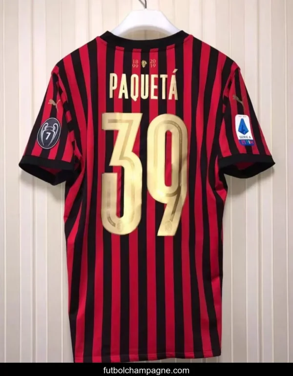 Retro 19_20 AC Milan Anniversary 120TH Home Jersey - Image 2