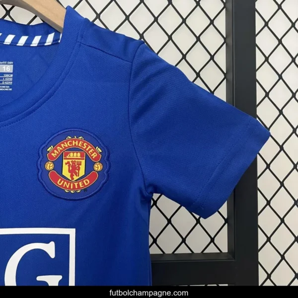 Retro 24_25 Kids Manchester United Third Blue Jersey - Image 3