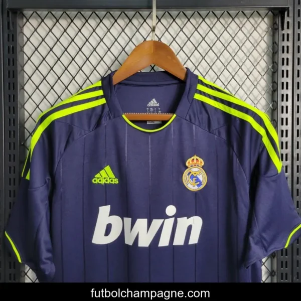 Retro 2012-13 Real Madrid Away Black Jersey - Image 3
