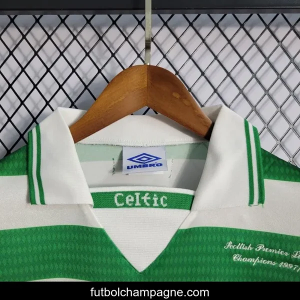 Retro 98_99 Celtic Home Champion Jersey - Image 2