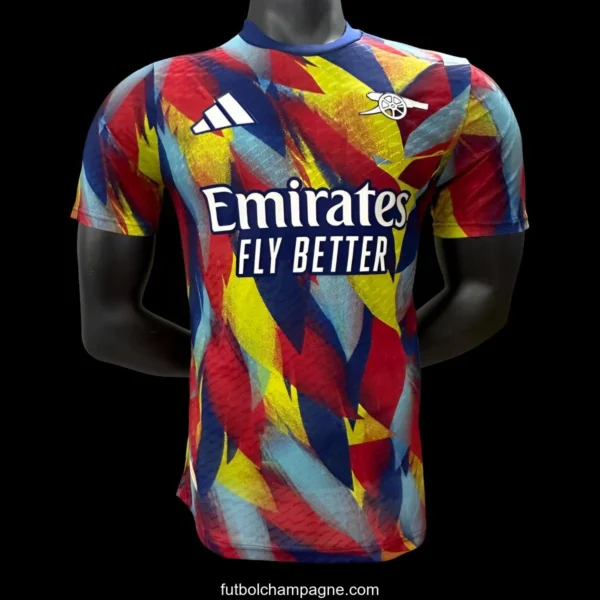 Player Version 2023_24 Arsenal FC Pre-Match Colorful Geometric Pattern Jersey - Image 3