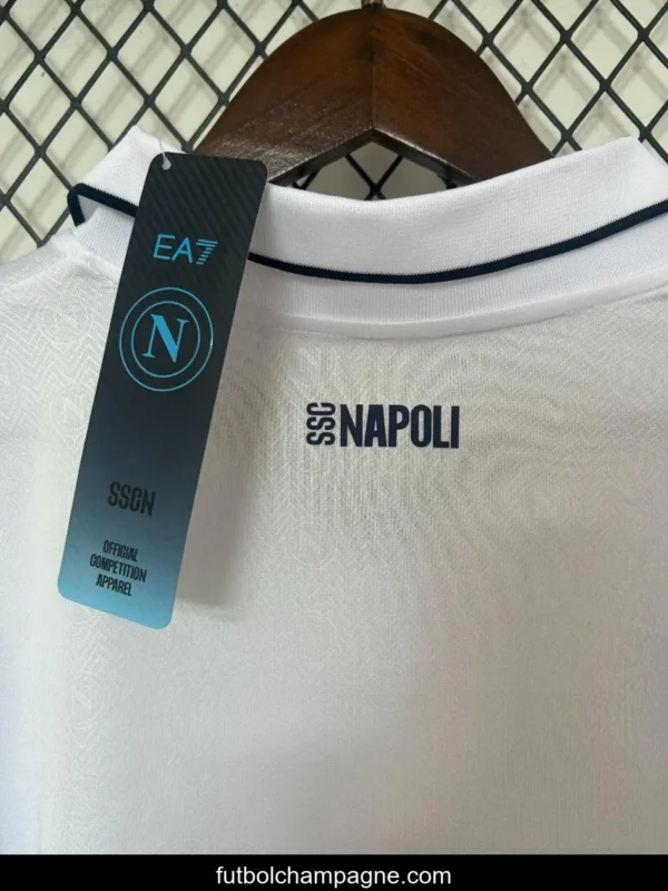 24_25 SS Napoli Away White Jersey - Image 3