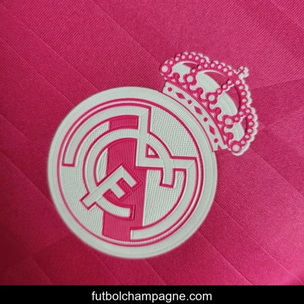 Retro 14-15 Real Madrid Away Pink Jersey - Image 4
