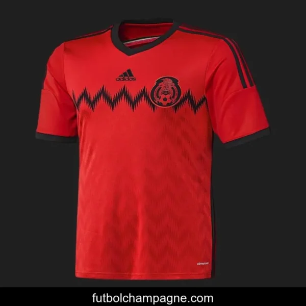 Retro 2014 Mexico Away Red Jersey - Image 2