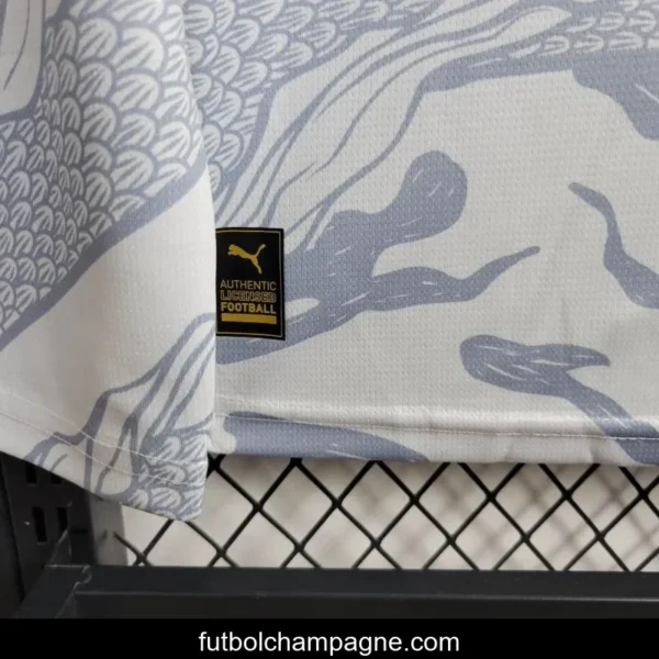 24_25 Manchester City Puma Year of the Dragon White Long Sleeve Jersey - Image 4