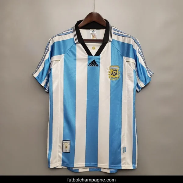 Retro Argentina 1998 home Soccer Jersey - Image 4