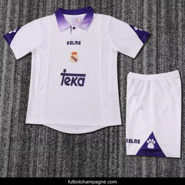 Retro Kids 96_97 Real Madrid Home Jersey - Image 5