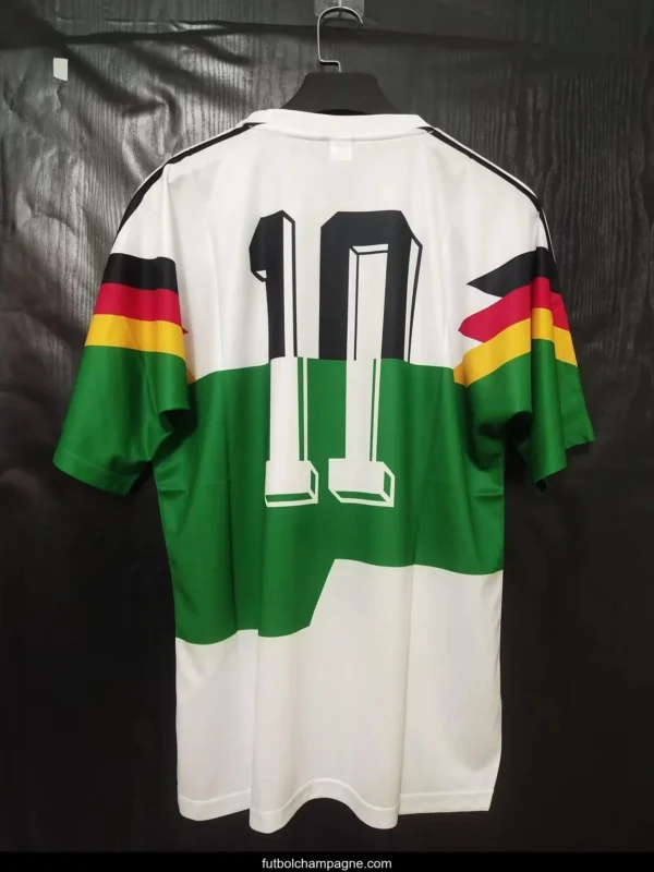Retro1990 Germany Home With Mash-up Strip green Jersey - Image 2