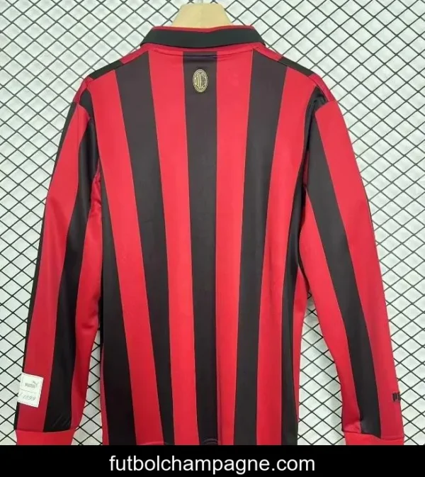 Limited Version 24_25 AC Milan Home 125Th Anniversary Long Sleeve Jersey - Image 2