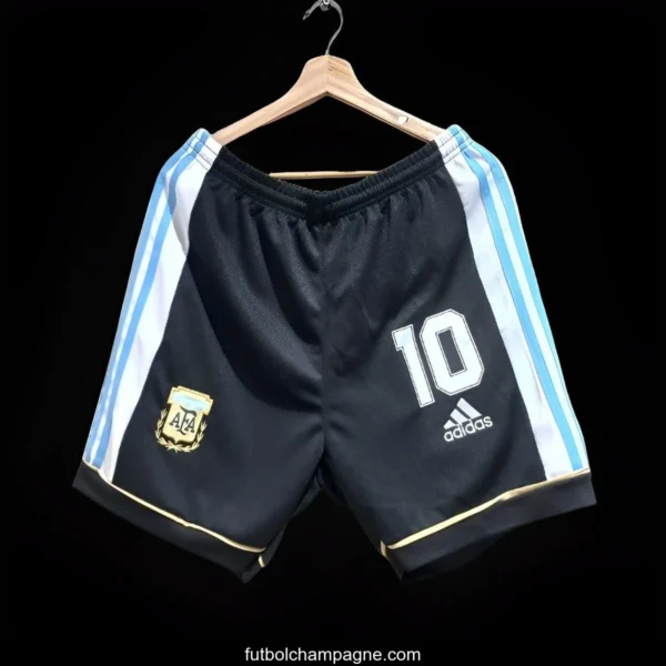 Retro 1998 Argentina Home Shorts - Image 4