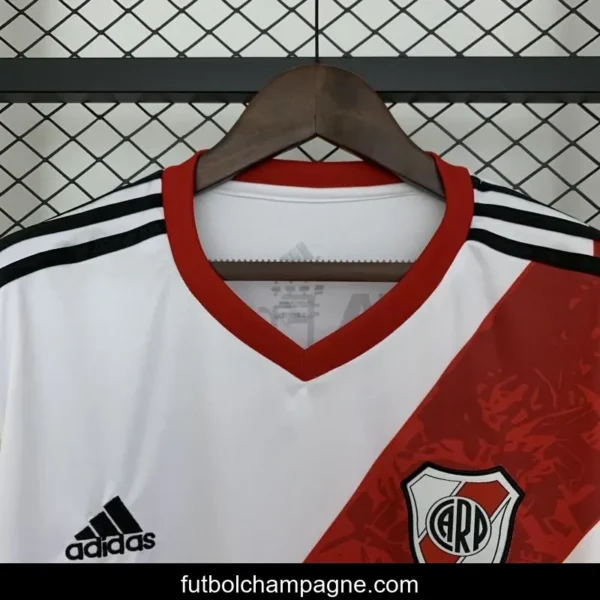 13_14 Retro Long Sleeve River Plate Home Jersey - Image 3