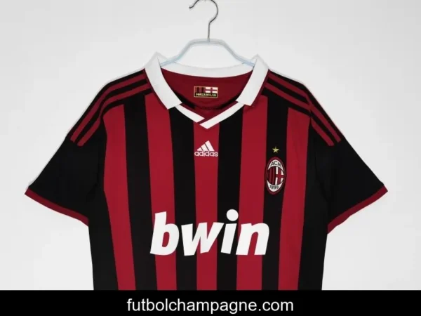 Retro 2009_10 AC Milan Home Soccer Jersey - Image 3