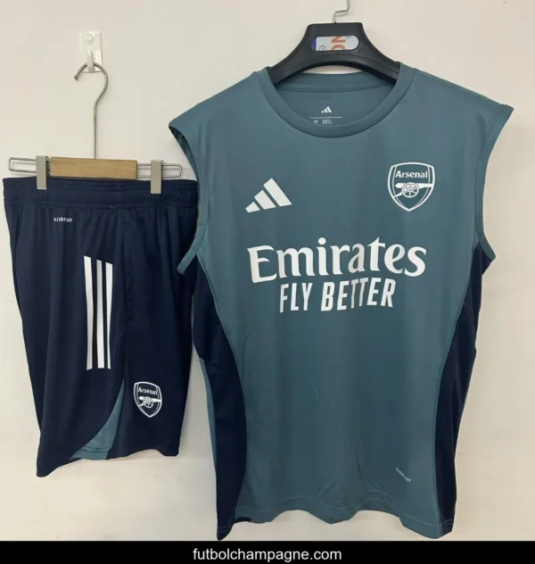 25_26 Arsenal Vest Jersey Navy Blue+ Shorts - Image 3