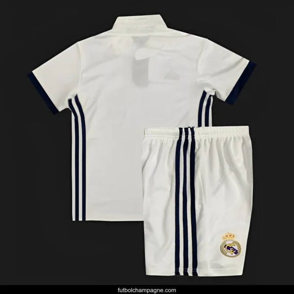 Retro 16_17 Kids Real Madrid Home Jersey - Image 2