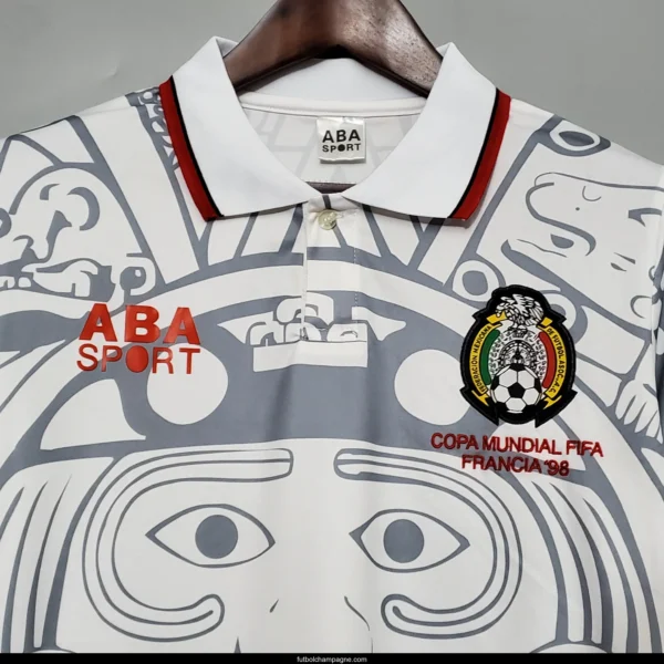 Retro 1998 Mexico away Soccer Jersey - Image 3