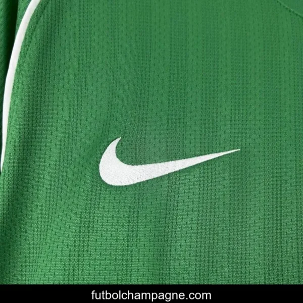 2007_08 Manchester United Green Goalkeeper Long Sleeves Retro Jersey - Image 3