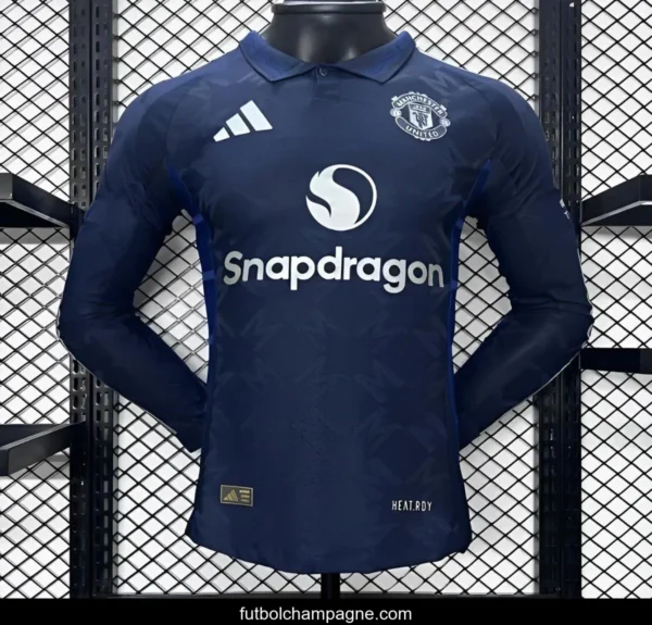 Player Version 24_25 Manchester United Away Navy Long Sleeve Jersey - Image 2