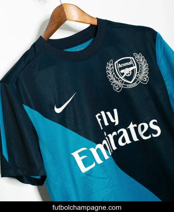 Retro 11_12 Arsenal Away Blue Jersey - Image 5