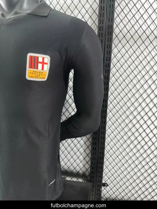 Player Version 24_25 AC Milan 125Th Anniversary Black Long Sleeve Jersey - Image 4
