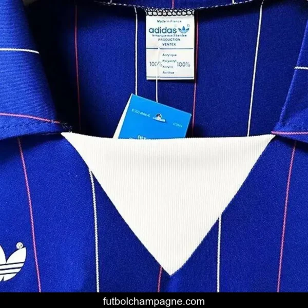 Retro 1982 France Home Long Sleeve Jersey - Image 2