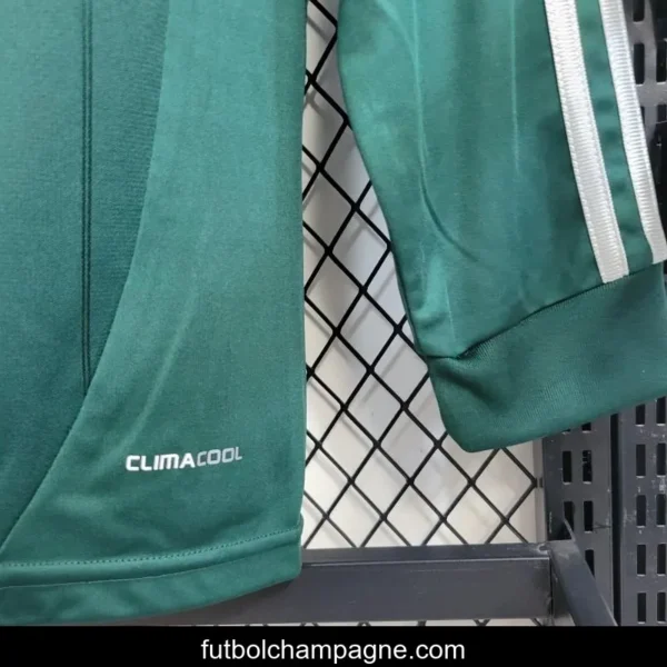 Retro Long Sleeve 2012_13 Real Madrid Third Green Jersey - Image 5