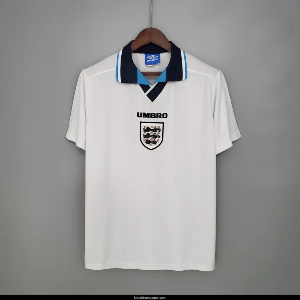Retro England 1996 home Soccer Jersey - Image 5