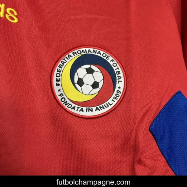 Retro 1994 Romania Away Red Jersey - Image 3