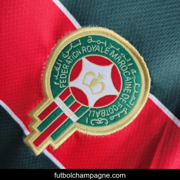 Retro 1998 Morocco Home Soccer Jersey - Image 3
