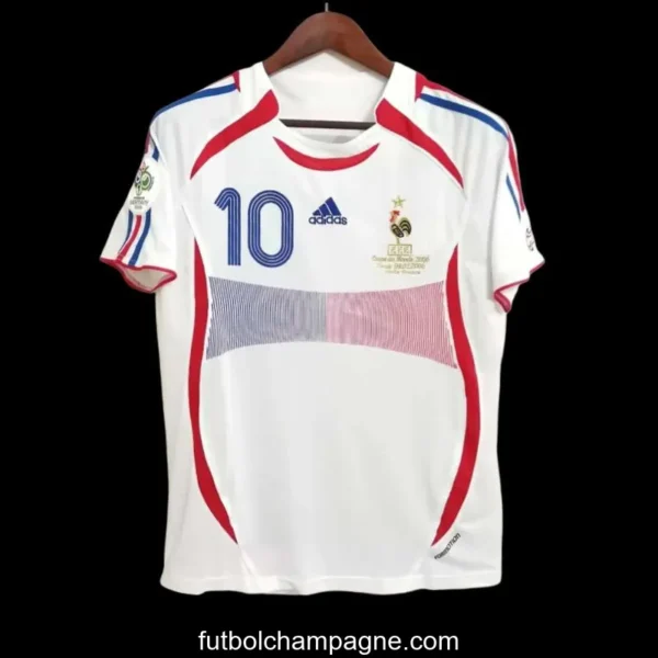 Retro 2006 France Away Soccer Jersey With 06 World Cup Patch - Image 6