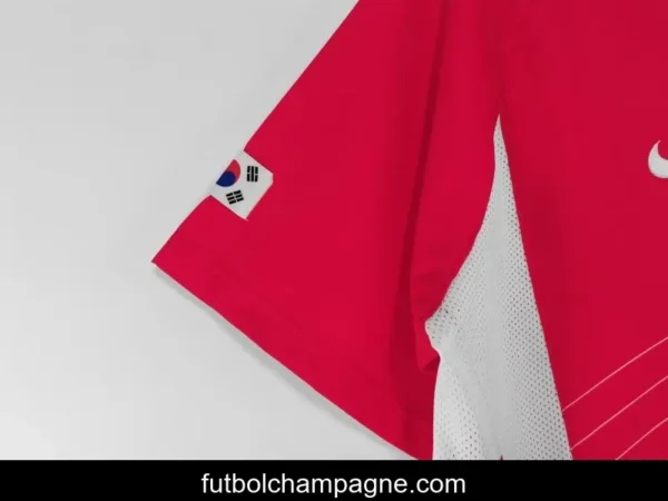 Retro 2002 Korea Home Soccer Jersey - Image 4