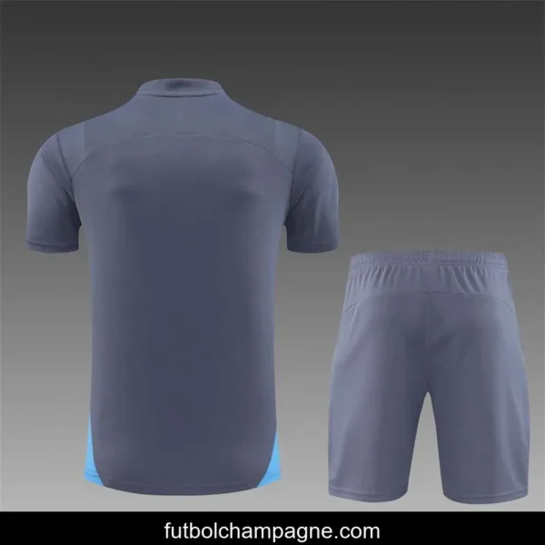 24_25 Manchester City Blue White Short Sleeve Jersey+Shorts - Image 11