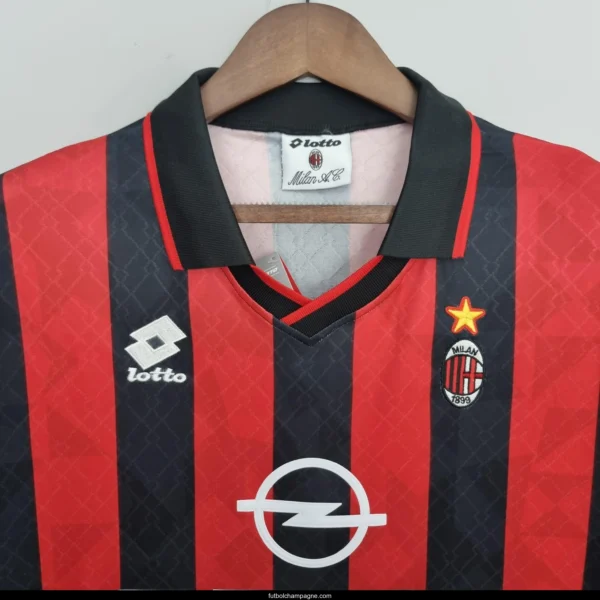 Retro 95_96 AC Milan home Soccer Jersey - Image 4