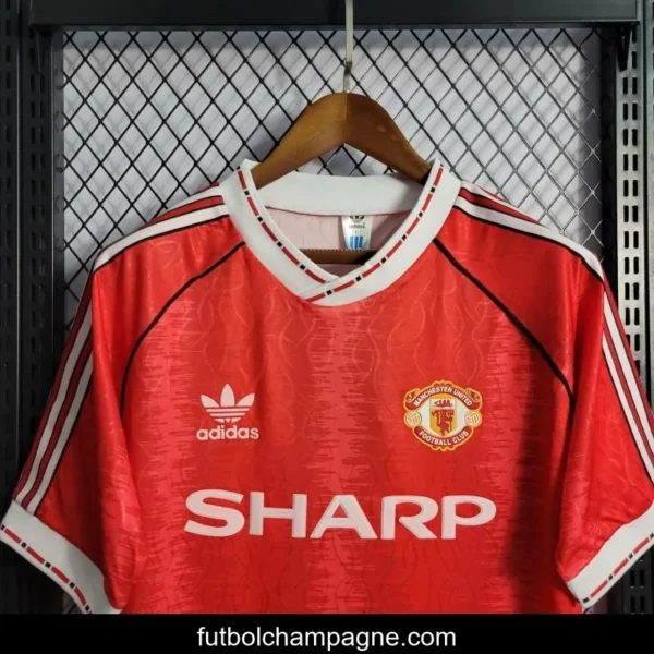 Retro 90_92 Manchester United Home Jersey - Image 6