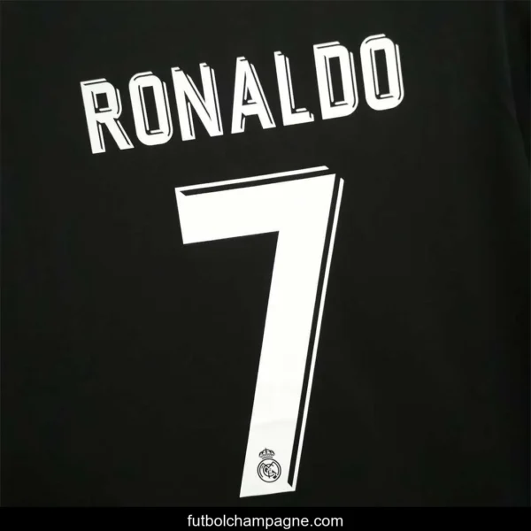 Retro 17_18 Real Madrid Away Soccer Jersey With Full Patch - Image 8