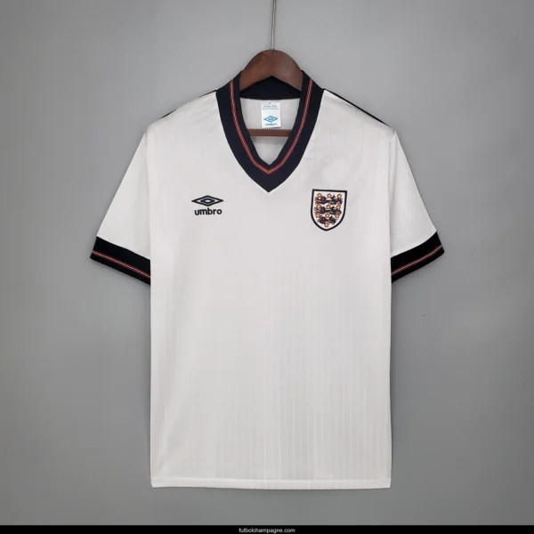 Retro 84_87 England home Soccer Jersey - Image 5