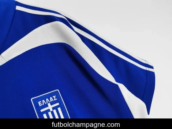 Retro 2004 Greece Home Soccer Jersey - Image 5