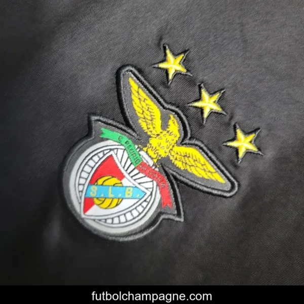 Retro 09-10 Benfica Away Black Jersey - Image 4
