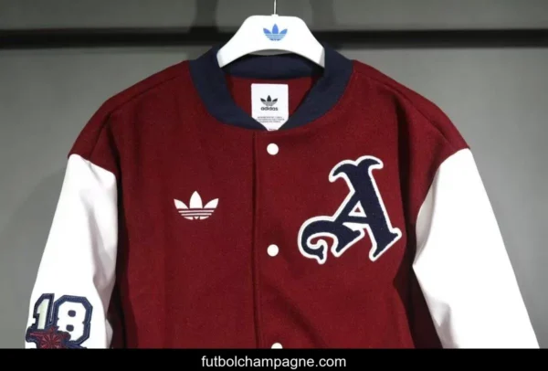 25_26 Adidas Originals xArsenal Wine Baseball VRCT Outdoor Jakcet - Image 6