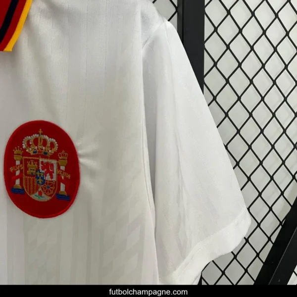 Retro 1994 Spain Away White Jersey - Image 4
