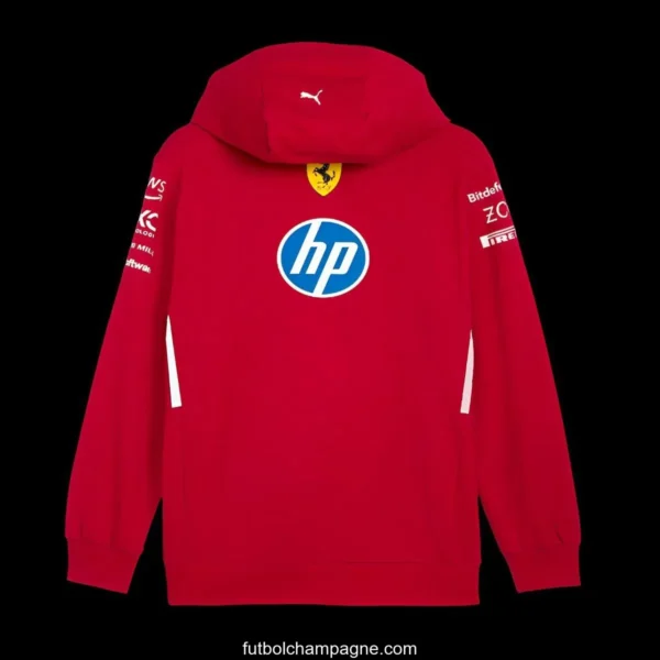 2025 F1 Ferrari Sweatshirt With Hood - Image 2