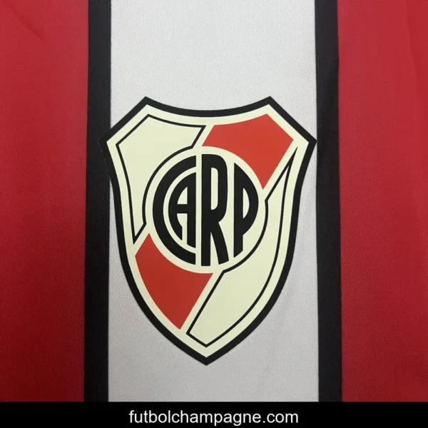 03_04 Retro River Plate Home Long Sleeve Jersey - Image 4