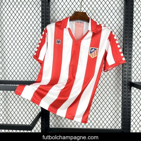 1982_83 Atletico Madrid Home Retro Jersey - Image 4
