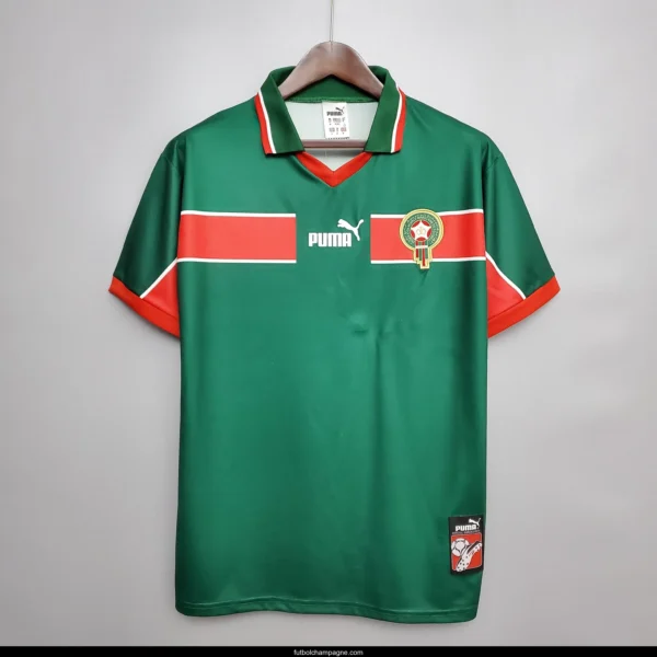 Retro 1998 Morocco home Soccer Jersey - Image 4