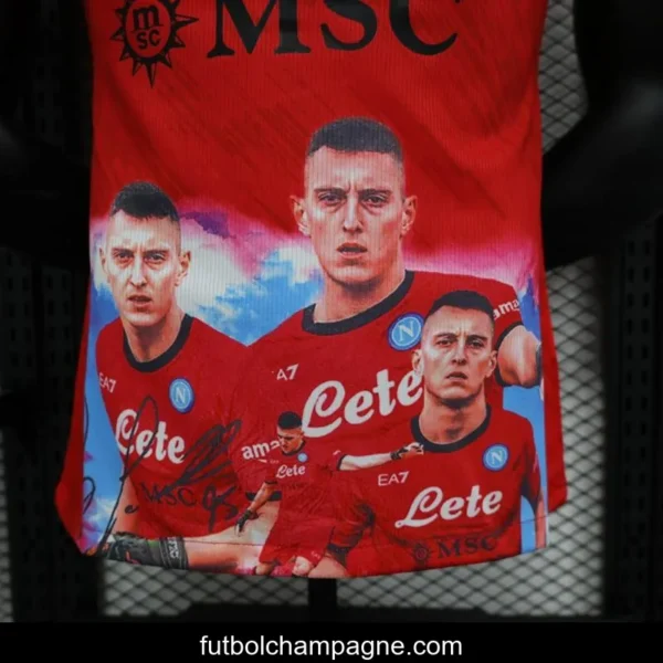 Player Version SSC Napoli Face Game Pierluigi Gollini Goalkeeper Jersey - Image 7