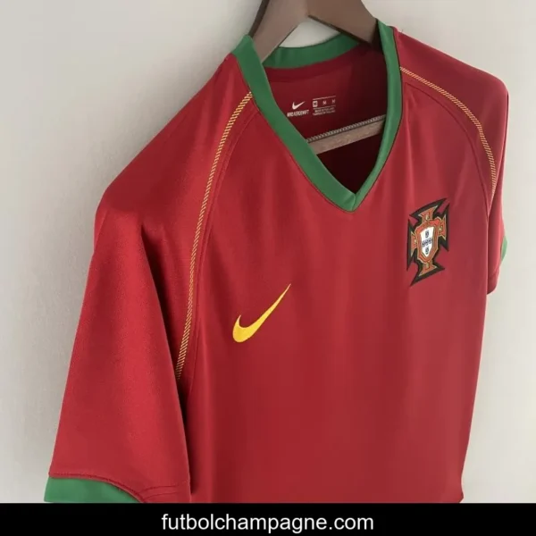 Retro Portugal 2006 Home Soccer Jersey - Image 5