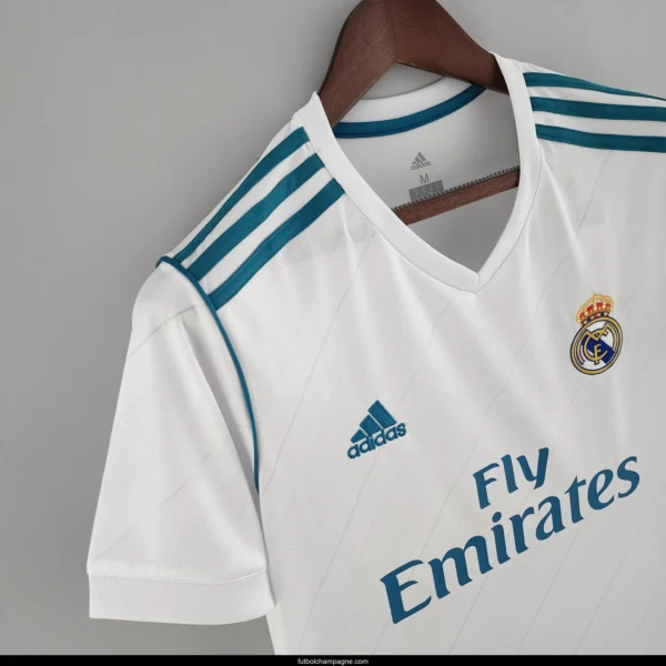 Retro 17_18 Real Madrid Home Soccer Jersey - Image 5
