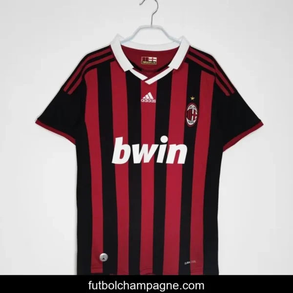 Retro 2009_10 AC Milan Home Soccer Jersey - Image 4
