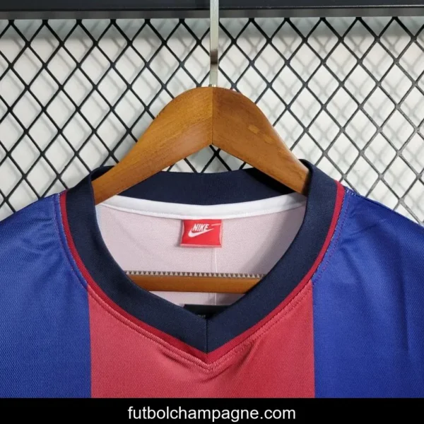 Retro 98-99 Barcelona Home Soccer Jersey - Image 4